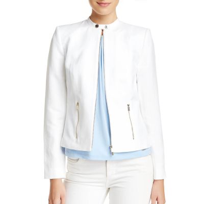 Calvin Klein Woven Zip Front Jacket